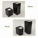 applique murale led moderne noire fixée mur contemporaine 85mm 150mm 5w 10w