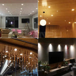 Spot LED argenté moderne 1W 12V 3V IP65 30° 120° câble 47cm