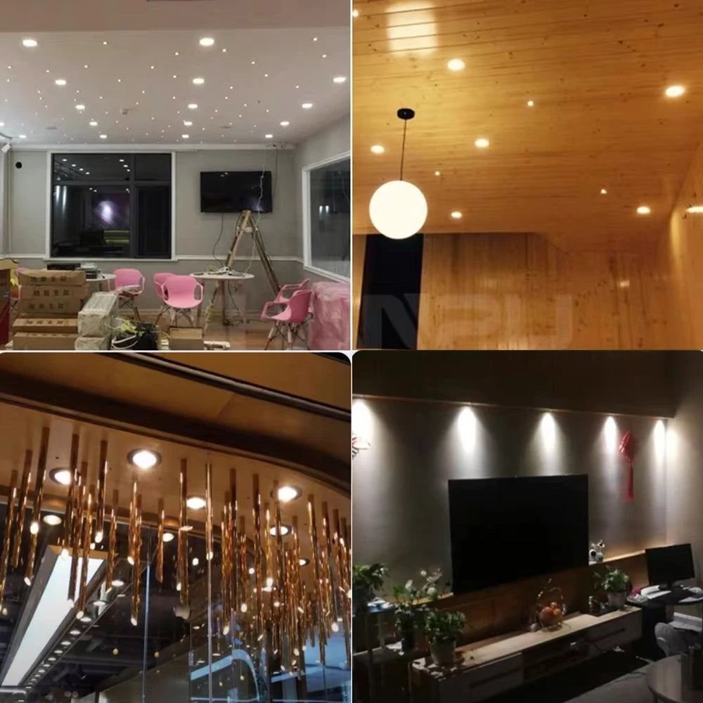 Spot LED argenté moderne 1W 12V 3V IP65 30° 120° câble 47cm