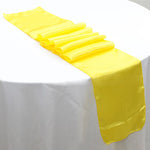 chemin table ruban satin uni décoration mariage banquet fête longue décoration table moderne