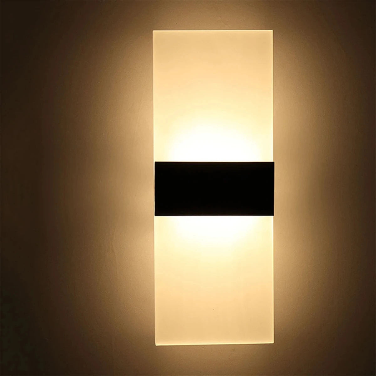 applique murale moderne blanc noir rectangulaire ovale adhésive éclairage chambre salon étude entrée led