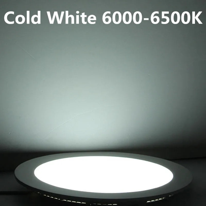 plafonnier led rond encastré moderne blanc aluminium dimmable transformateur intérieur maison