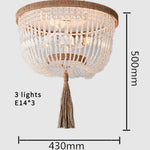 suspension lumineuse moderne bois blanc rose beige métallique chambre enfant