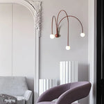 Détail de l'applique murale LED avec finition en fer