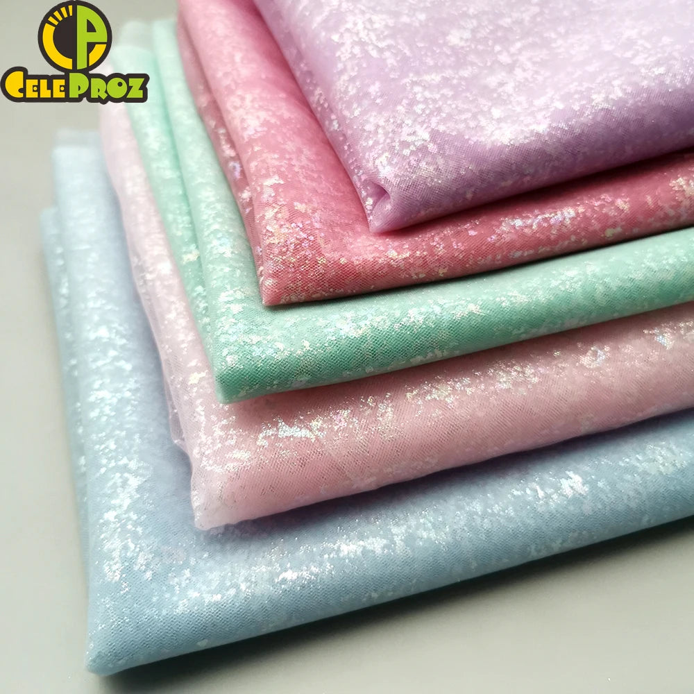 tissu polyester brillant effet paillettes moderne vert pastel rose violet bleu clair opaque décoration