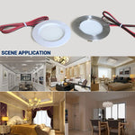 lampe encastrable led 12v 3w 5w 7w blanc argent ip65 moderne chambre bain
