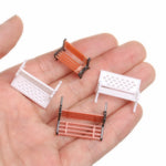 petit banc miniature résine décoratif jardin féerique maison poupée micro paysage