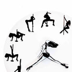 Horloge murale Pole Dancer vue de face
