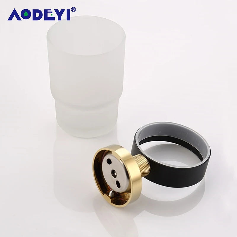 accessoires salle bains or noir moderne élégants porte serviettes savon gobelet papier wc élégance