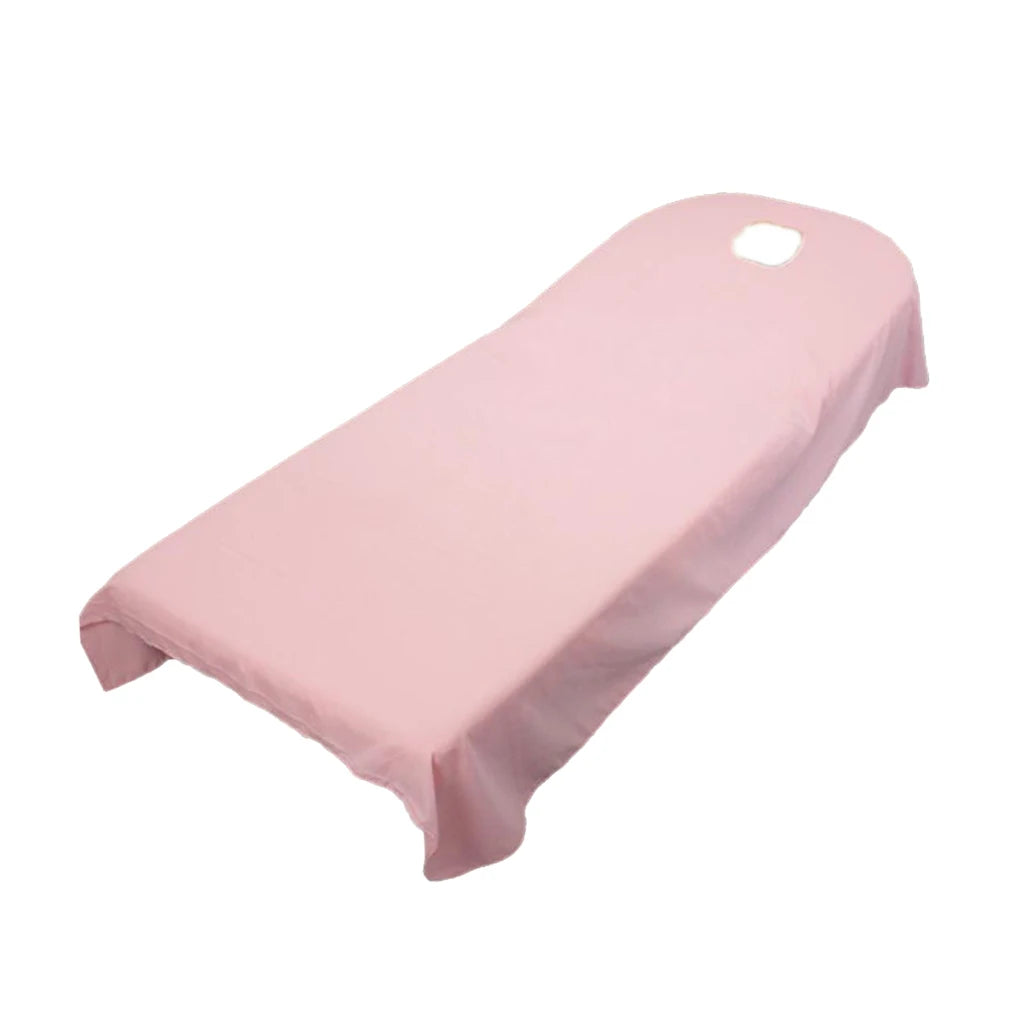 couverture protection table massage violet rose beige gris clair moderne uni