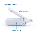 lampe led pliable e27 30w 45w 60w blanc modernes ailettes réglables atelier maison