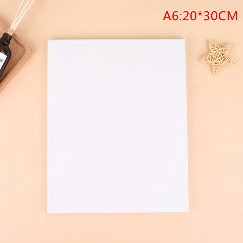 toile d'art blanche uni moderne toile vierge peinture huile cadre bois préparée drawing a7