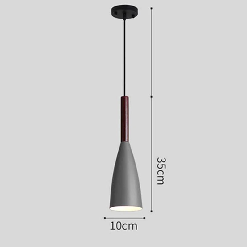 suspension lumineuse conique moderne gris blanc noir câble suspendu flux luminescent élevé minimaliste intérieur