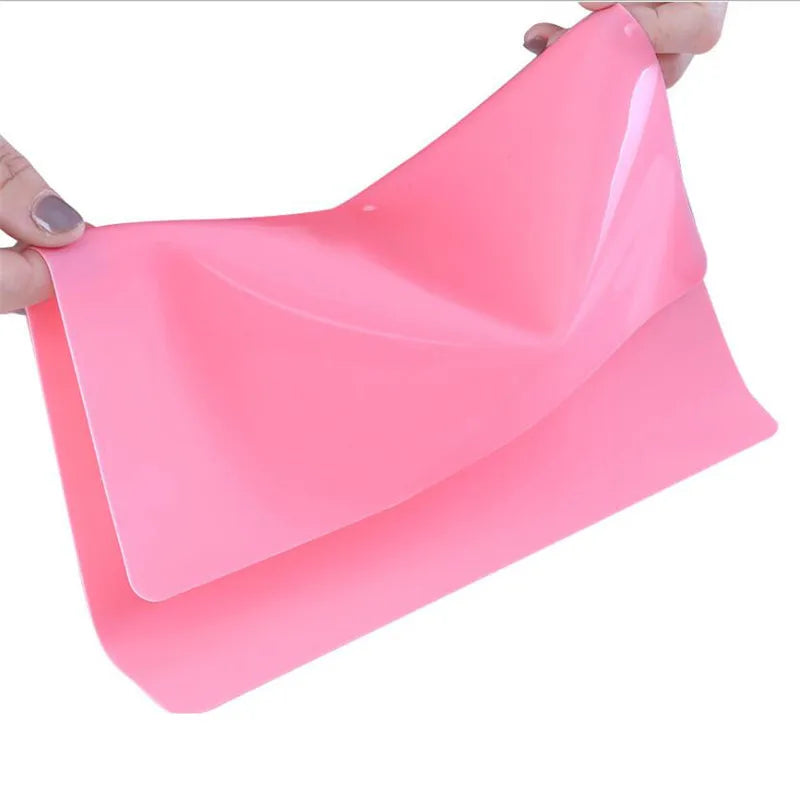 tapis cuisson silicone non stick antiadhésif baking mat uni moderne vert bleu rose violet
