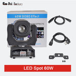 projecteur led 60w couleurs gobo effet arc ciel dmx moderne disco scène dj