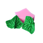 feuilles artificielles silicone vert rose veines plissées decoratives cuisson gâteau artisanal mariage