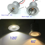 Spot LED argenté moderne 12V 30x25x23mm IP65 6000k 3000k 47cm câble