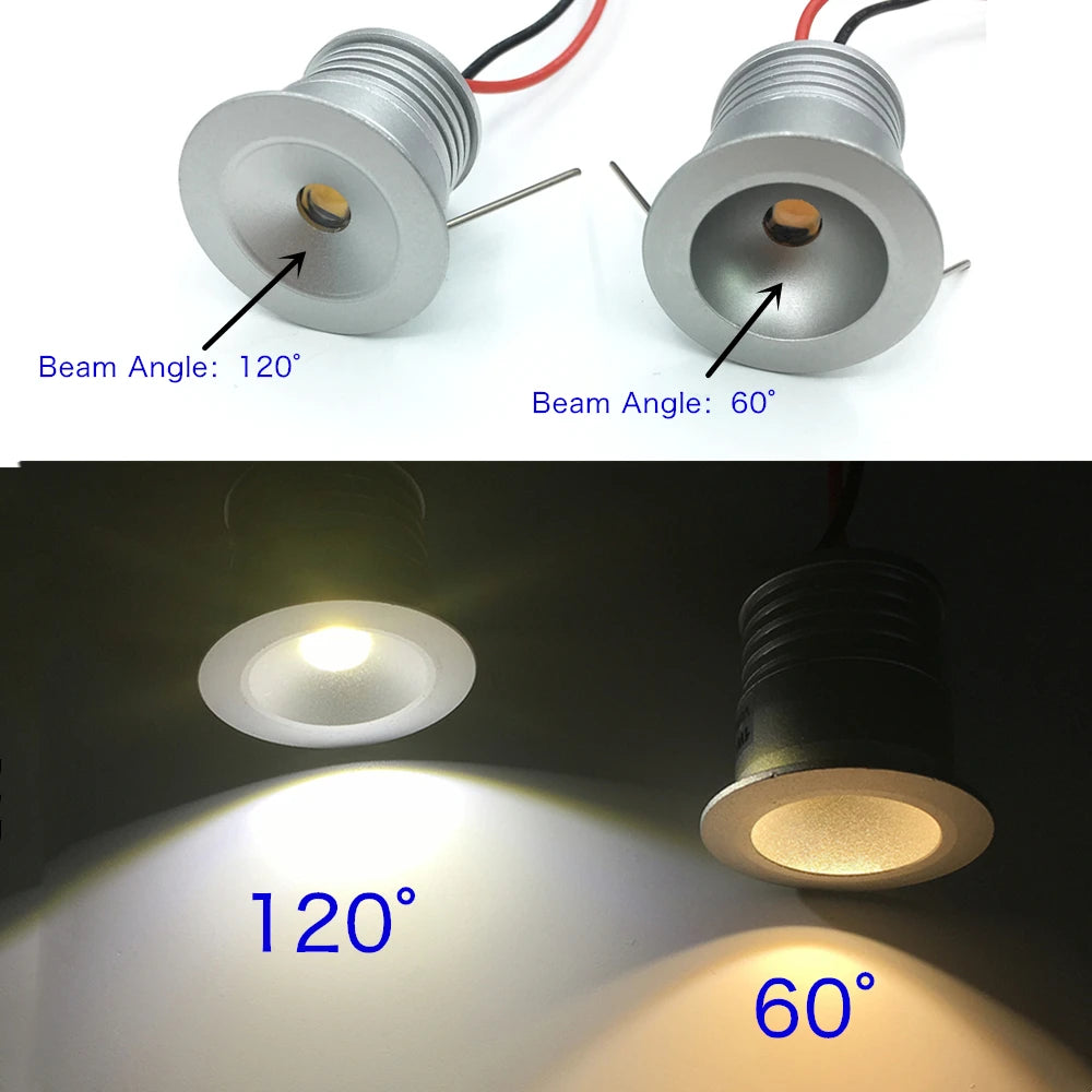 Spot LED argenté moderne 12V 30x25x23mm IP65 6000k 3000k 47cm câble