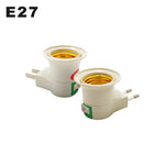 prise courant e27 blanc moderne adaptée ampoules led us eu high quality