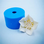 moule silicone savon cire bougie fleur rose réaliste non toxique alimentaire doux flexible artisanal