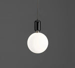 lampe suspendue moderne sphérique blanche dorée brillante toucher salon chambrehôtel