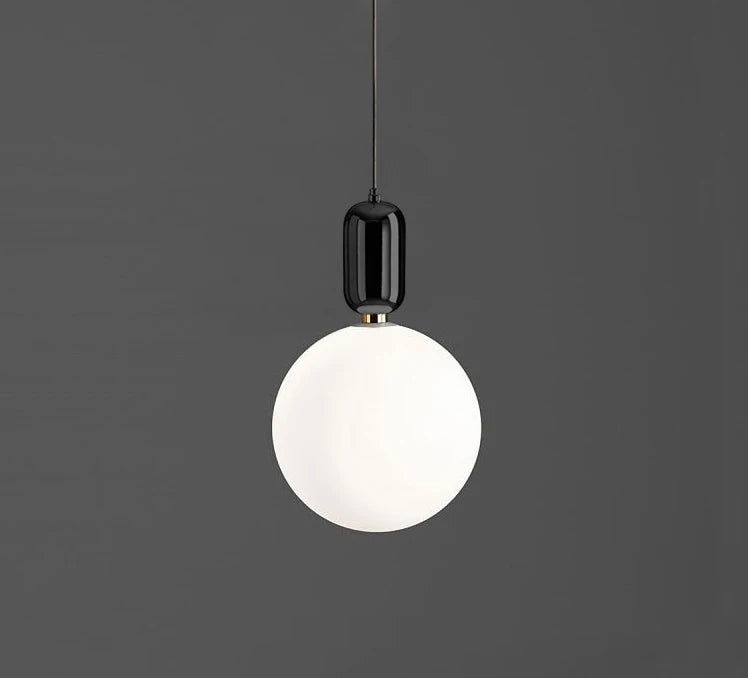 lampe suspendue moderne sphérique blanche dorée brillante toucher salon chambrehôtel