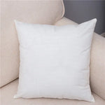 housse coussin carrée 45x45cm lin coton blanc sans motif fixation invisible deco salon voiture