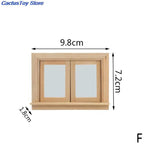 portes fenêtres miniatures bois naturel clair animaux transport fantaisie sports musique classique