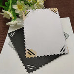 plaque protection écran blanc noir acier carbone bricolage scrapbooking déco moderne