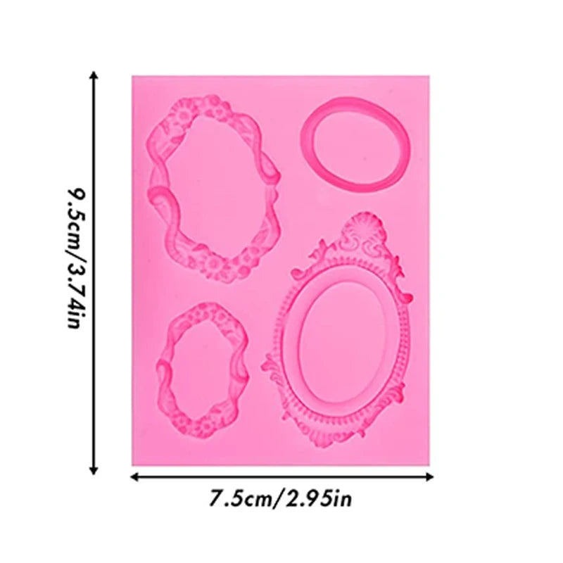 moules silicone gâteau fondant dentelle baroque ornements floraux vintage decoration cupcake roseclair