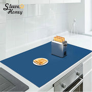 tapis protection table silicone bleu rose noir blanc moderne utilitaire cuisine repas enfants découpe