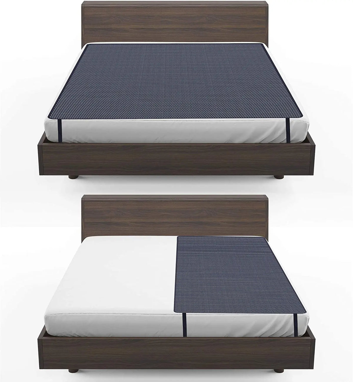 tapis sol terre noir grille perforations moderne clips cordon prise électrique santé sommeil