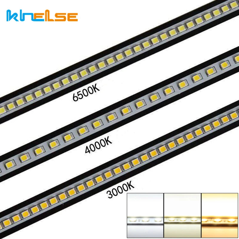 barre lumineuse led aluminium blanc noir armoire cuisine éclairage intérieur moderne tube profilé