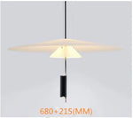 suspension lumineuse moderne blanc fer chromé led salon chambre coucher