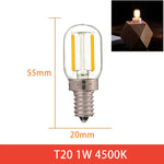 ampoules led filament vintage transparentes dorées opalescentes e14 60 lumens 25000hrs