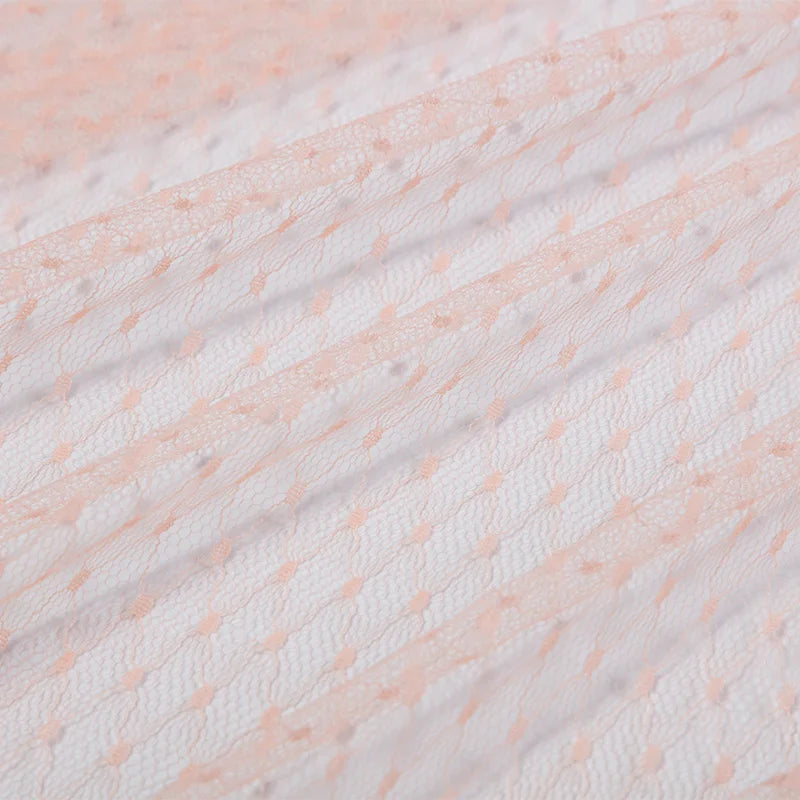 tulle translucide texturé motifs points noirs bleu marine violet noir blanc rouge roseclair