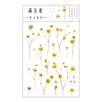 fleurs séchées décoratives naturelles adhésives transparentes variées sacs enfants papeterie mignonne