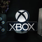 veilleuse led logo xbox multicolore moderne télécommande base noire chambre enfantDecorationBureau