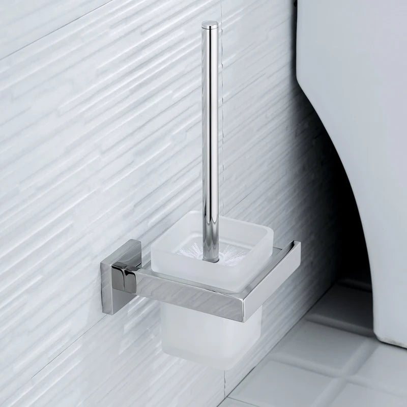 porte serviettes chrome moderne porte savon porte telephone ensemble salle bain vis fixations métal