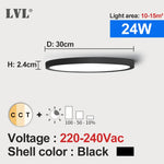 plafonnier led blanc moderne 24w 1080lm 10 15m² facile interrupteur mural