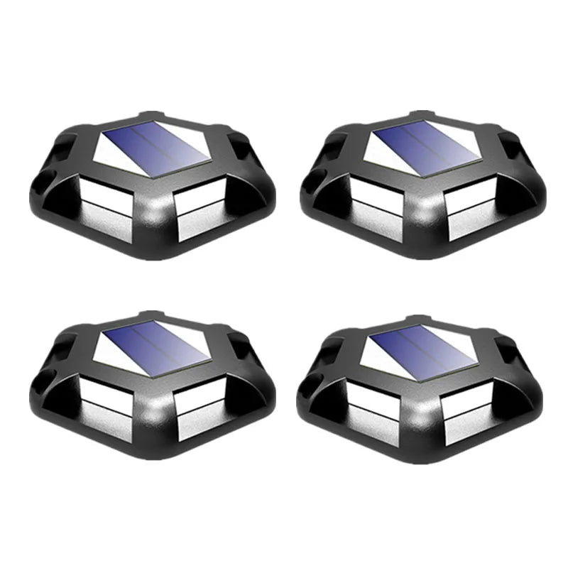 lampe solaire extérieure led gris métallisé panneau solaire bleu moderne minimaliste