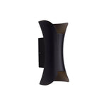 applique murale led noir contemporaine mur imperméable ip55intérieur extérieur jardin véranda chambre salon étude