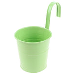 Pots fleurs fer rouge vert rose orange classiques anneau suspension mur balcon jardin moderne