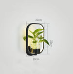 applique murale moderne minimaliste plante feuilles vertes nordique chambre cuisine entrée salle manger