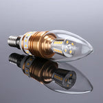 ampoule led bougie transparente dorée moderne 2700k 6500k e14 40000h vintage