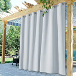 rideau extérieur imperméable moderne beige opaque patio fil teint option