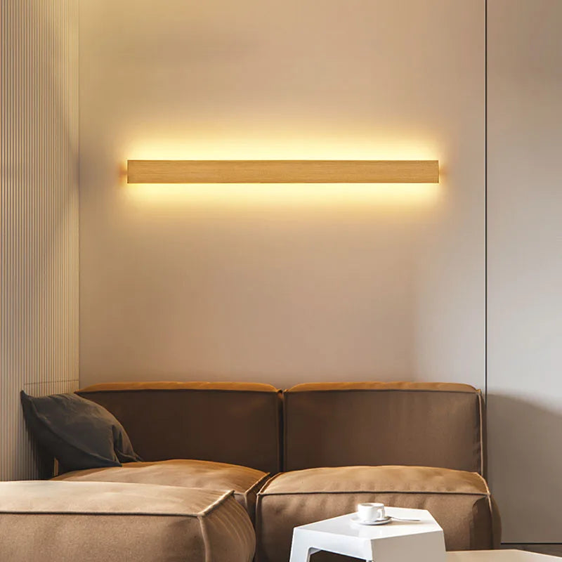 lampe murale moderne led marron clair noir blanc vis fixe minimalisteflux lumineux variable