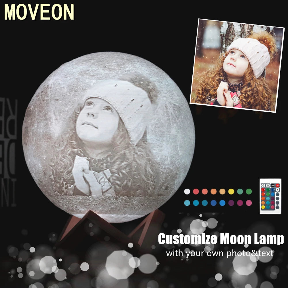 lampe table personnalisable 3d photo mickey mouse rose blanc gris moderne rechargeable télécommande 16