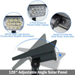 lampions solaires led ip65 waterproof modernes ajustables noir blanc jauneextérieur