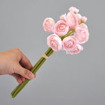 bouquet fleurs artificielles soie rose blanc vert clair moderne élégant décoration intérieur noël mariage